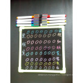 Hot Sale LED Board Marker Pen, Mini Magnetic Blackboard Marker with Brush